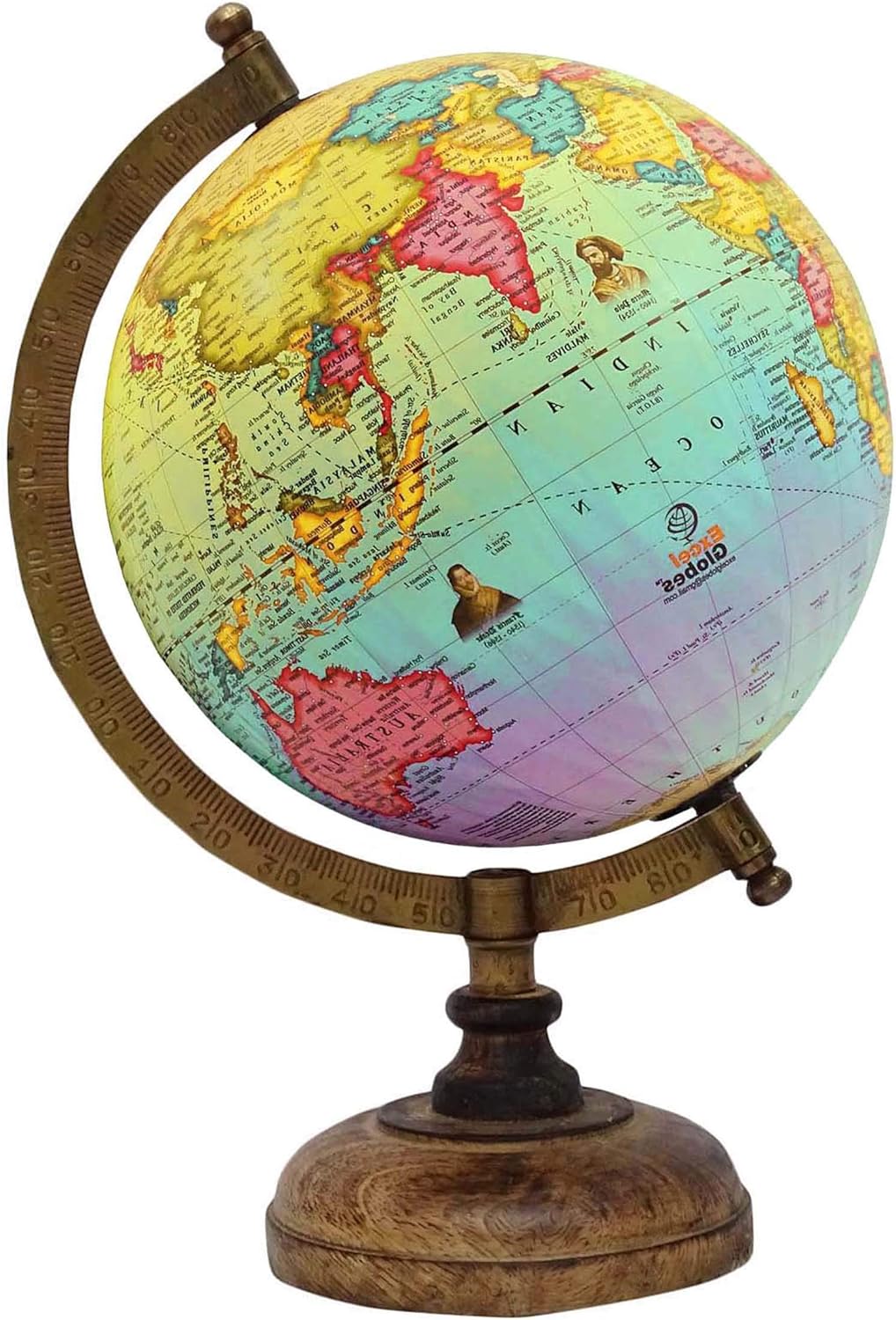 Desktop Rotating Globe Earth Ocean Geography Gift Globes Table Décor 11.3"