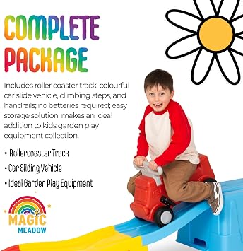Roller Coaster Toy for Toddlers | Blue, Red & Yellow