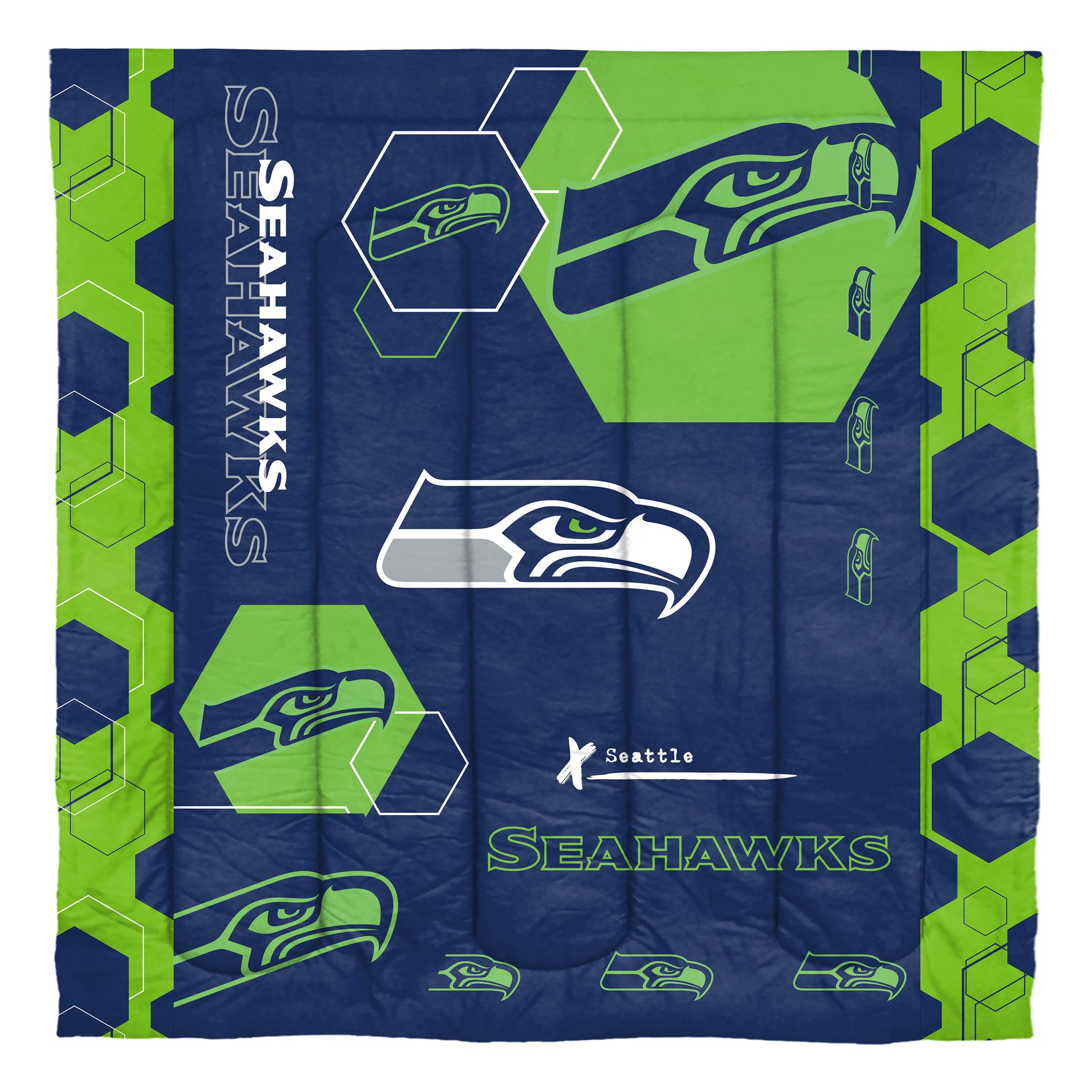 The North West Company NFL Team Logo Tröster und Kissenbezug-Set, Teamfarben, verschiedene Größen