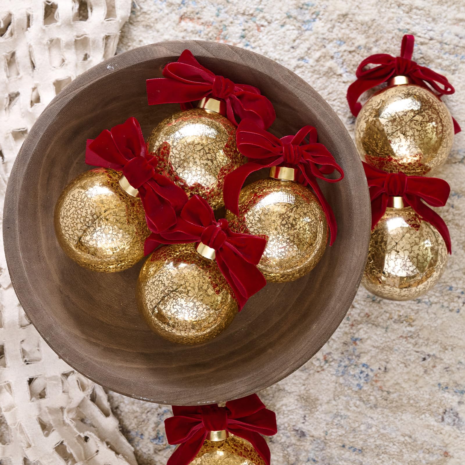 WDS WONDROUS Ornamenti a sfera di Natale, decorazione dell'arco dell'albero