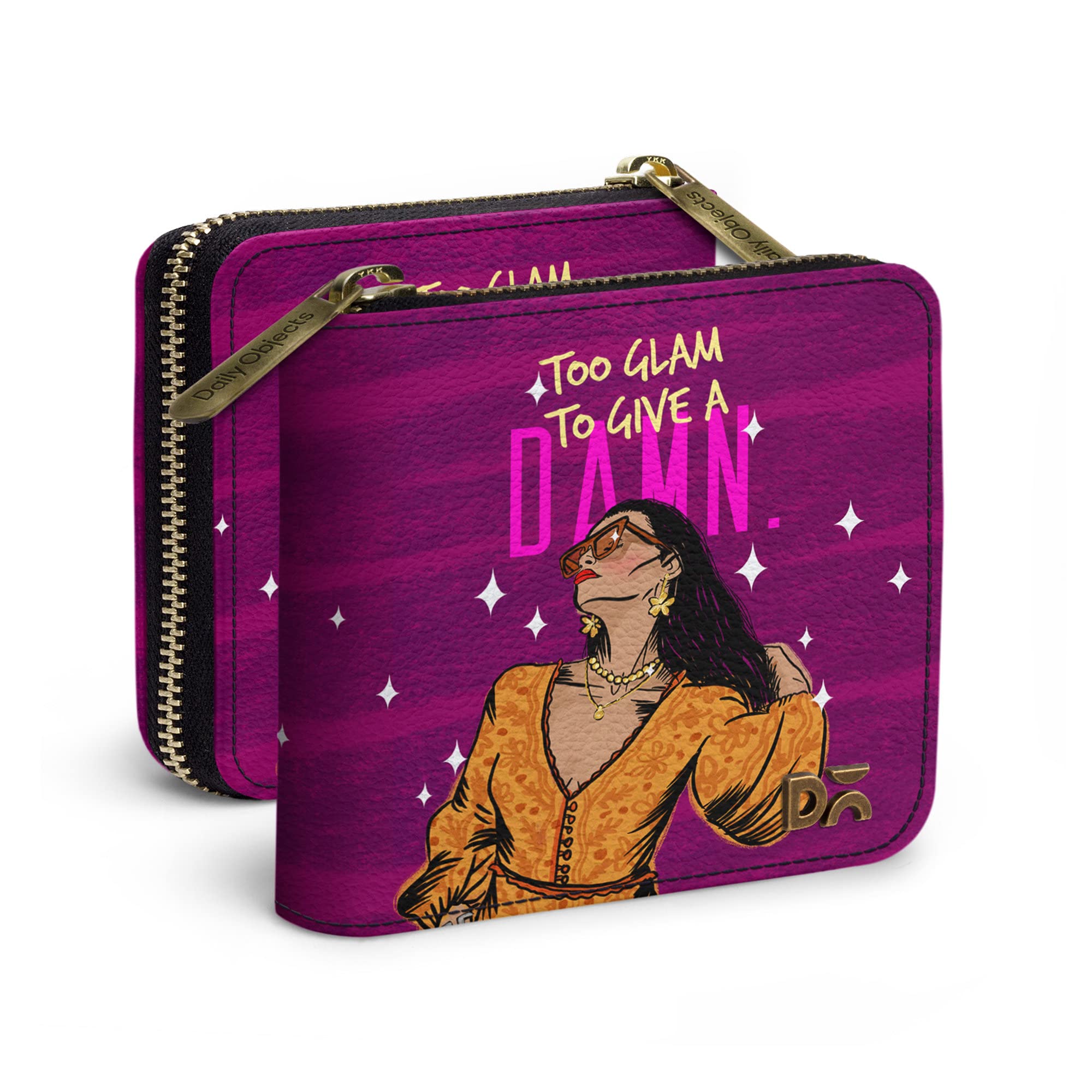 dailyobjects Women's Zip Wallet | Leather Material | Carefully Handcrafted | Holds up to 8 Cards | Slim and Easy to Fit in Pocket | Coin Pocket with Button Closure - Set of 2 (Combo)-picture-45