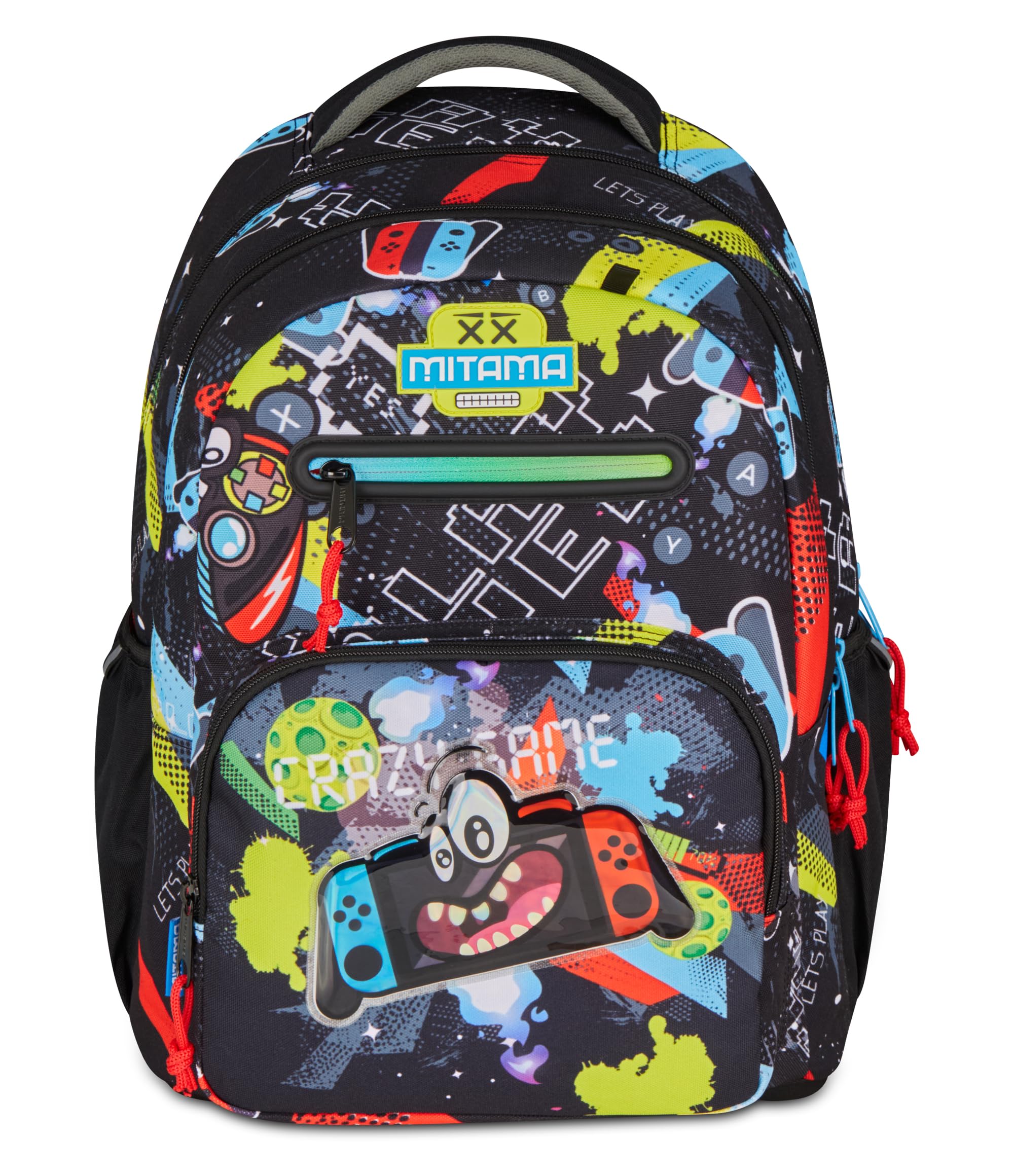 Mitama Zaino Scuola Elementare New Plus SmartPlay, Extra Capienza, Bambini e Bambine, Tasca Porta Borraccia, Schienale Imbottito, rosa