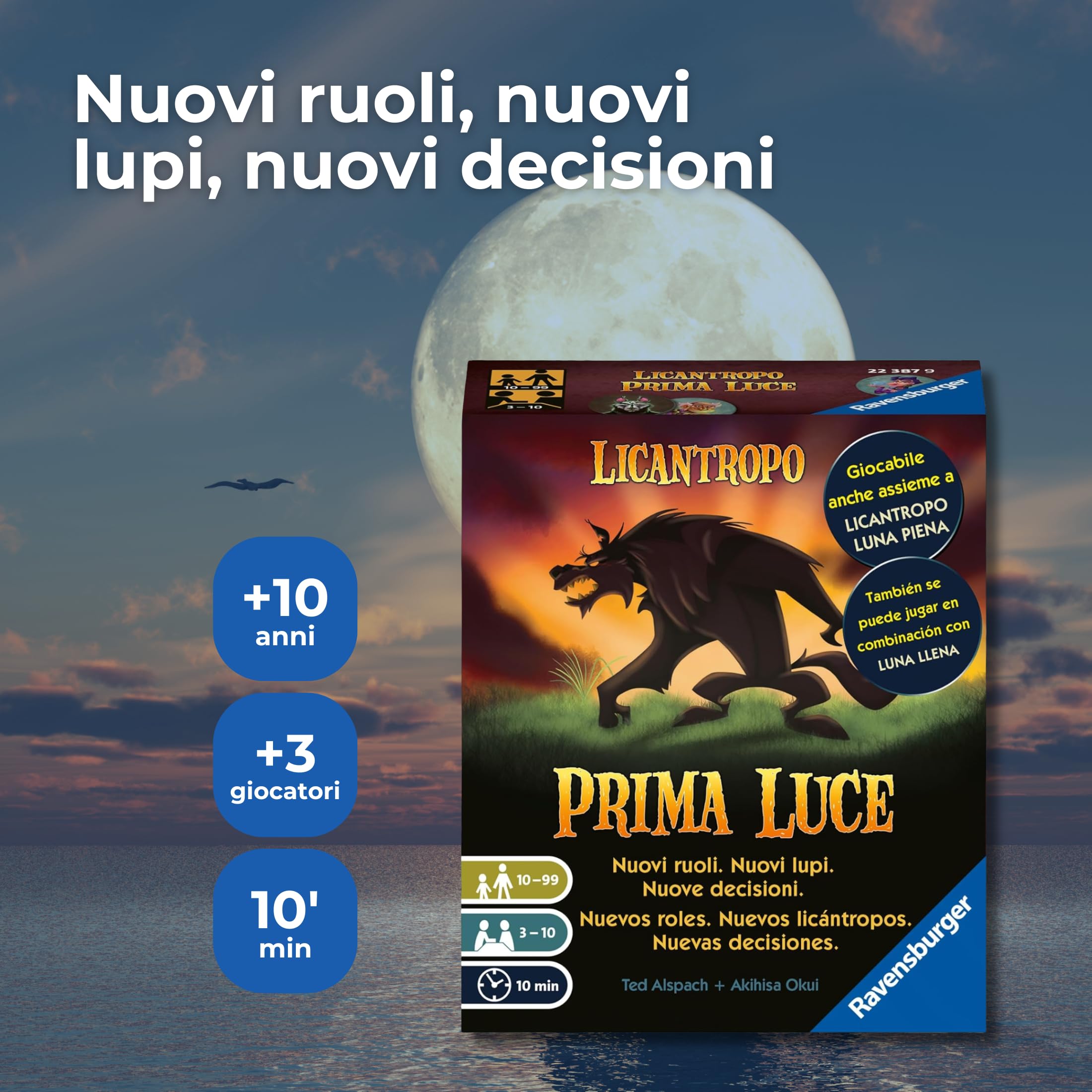 Gioco Da Tavolo Ravensburger La Notte Dei Giovani Lupi - Versione Per Bambini Dai 6 Anni - Gioco Di Ruolo E Deduzione Per 2-6 Giocatori - Con App Opzionale