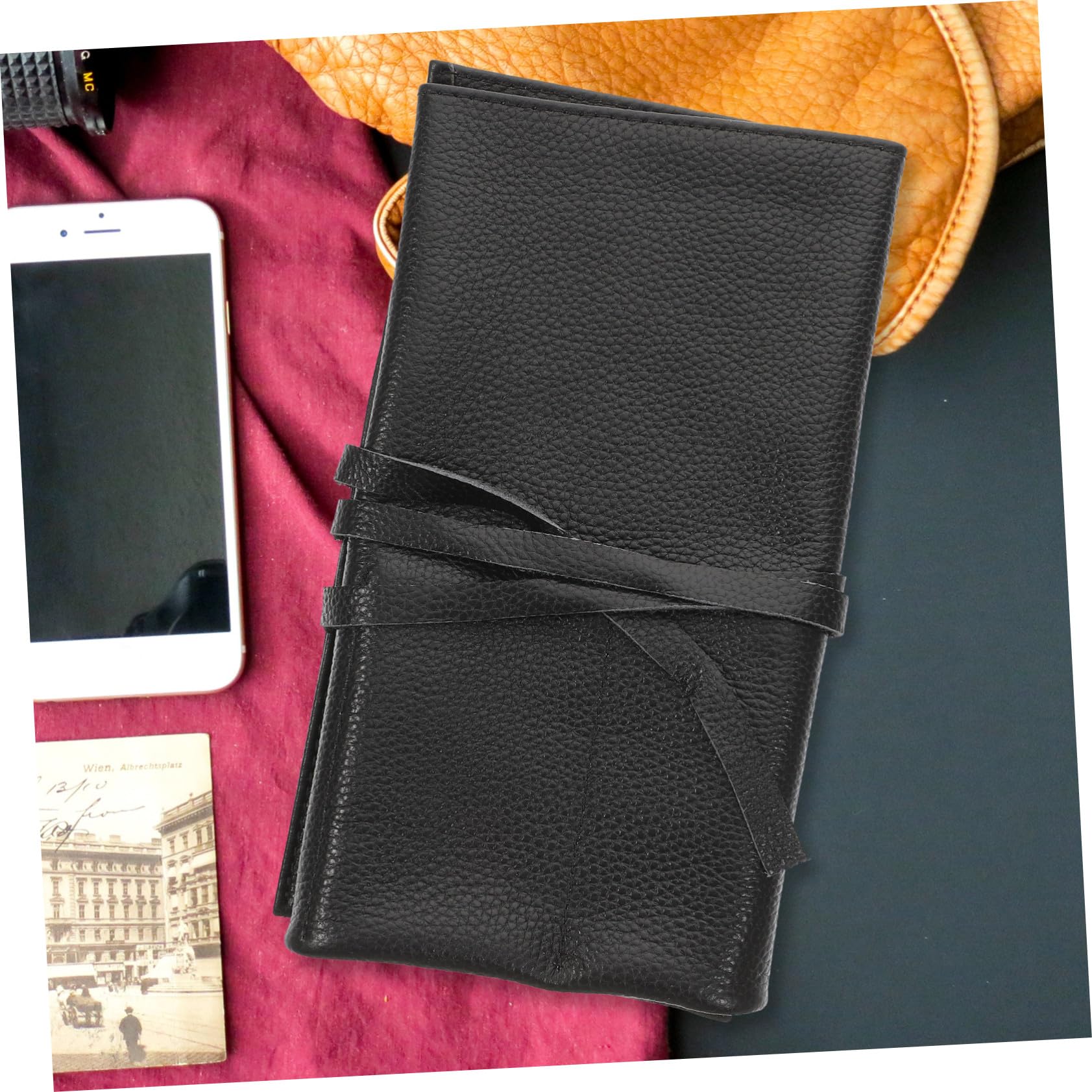 Toyvian Uhrenreisetasche aus Leder, Schwarz, Faltbar, Kompakt und Elegant | Reise Uhrenetui mit Reißverschluss, Schützt vor Kratzern, Leicht und Handlich für Uhrenliebhaber