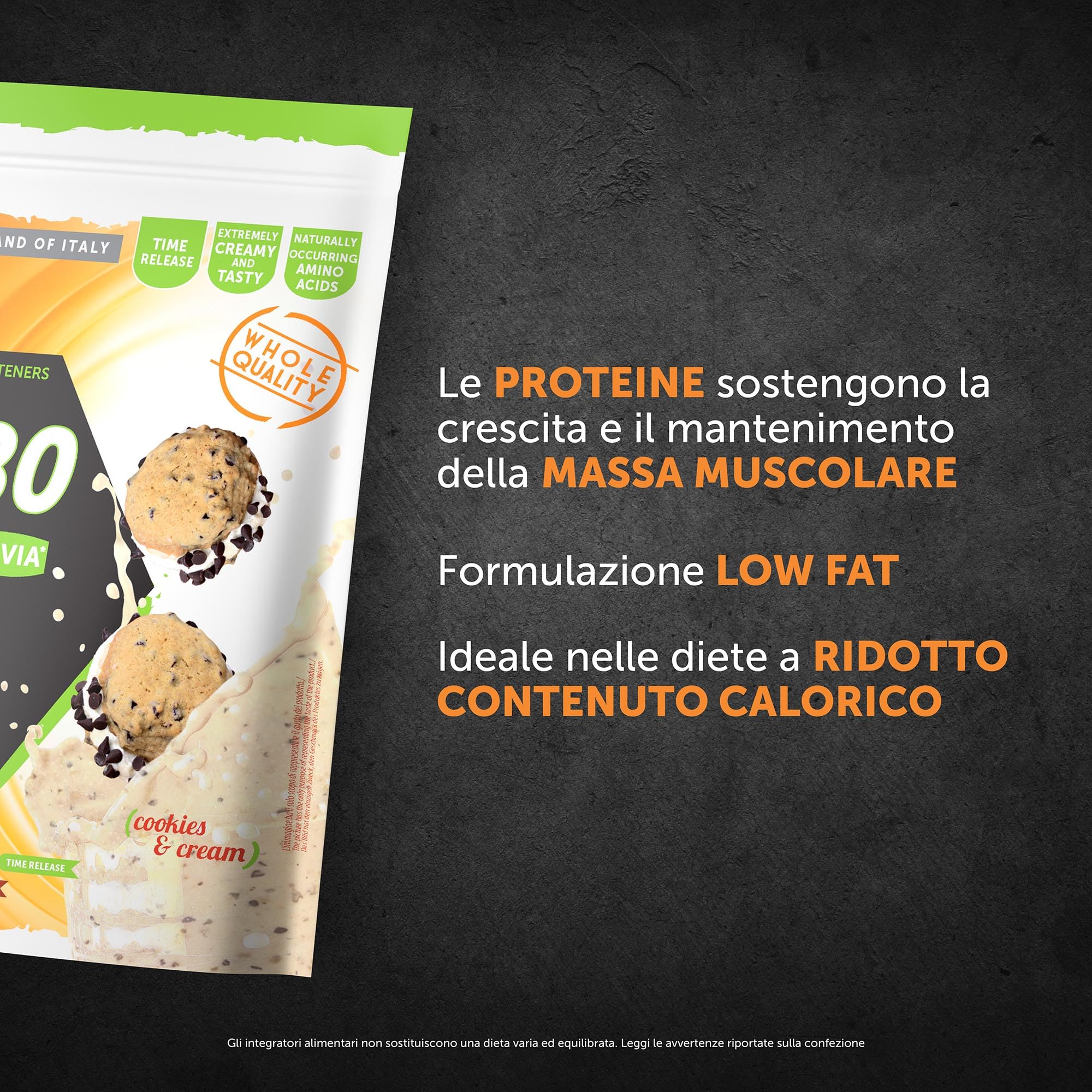 Named Sport Creamy Protein 80 Cookies & Cream - 500 Gr