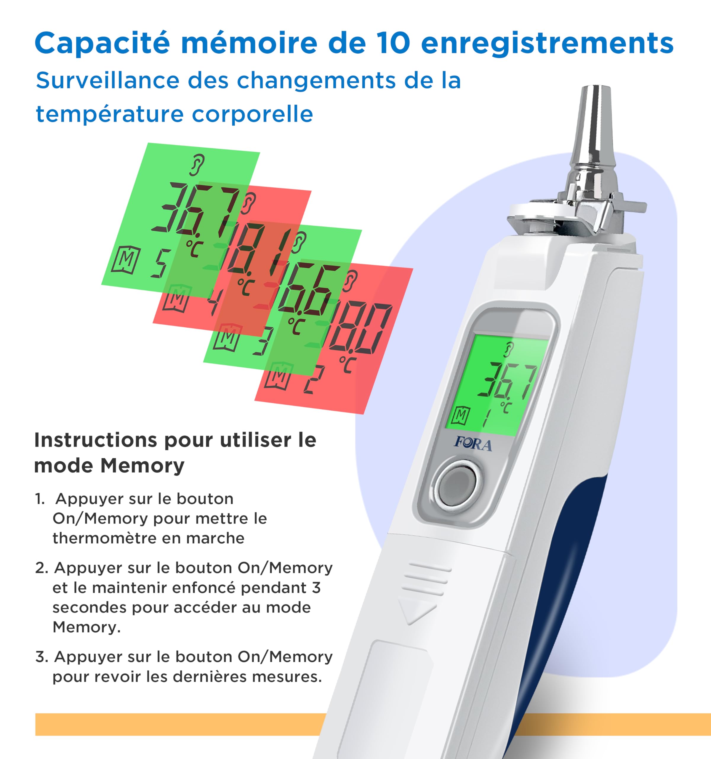 FORA IR20c Ear Thermometer (Without Bluetooth)