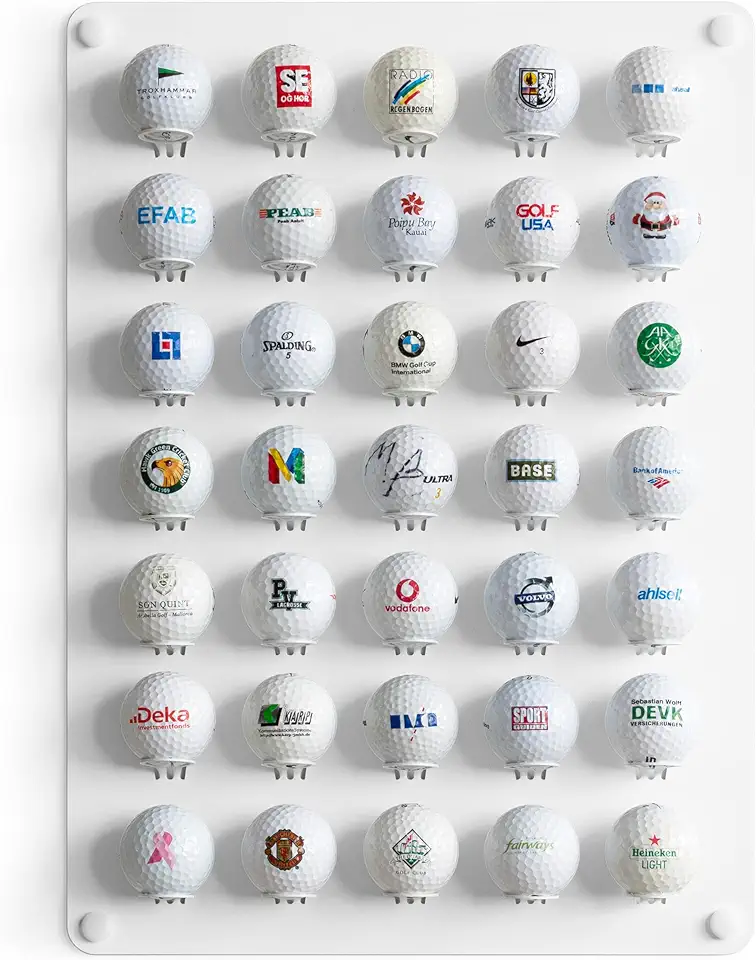 Golfbollshylla för väggdisplay