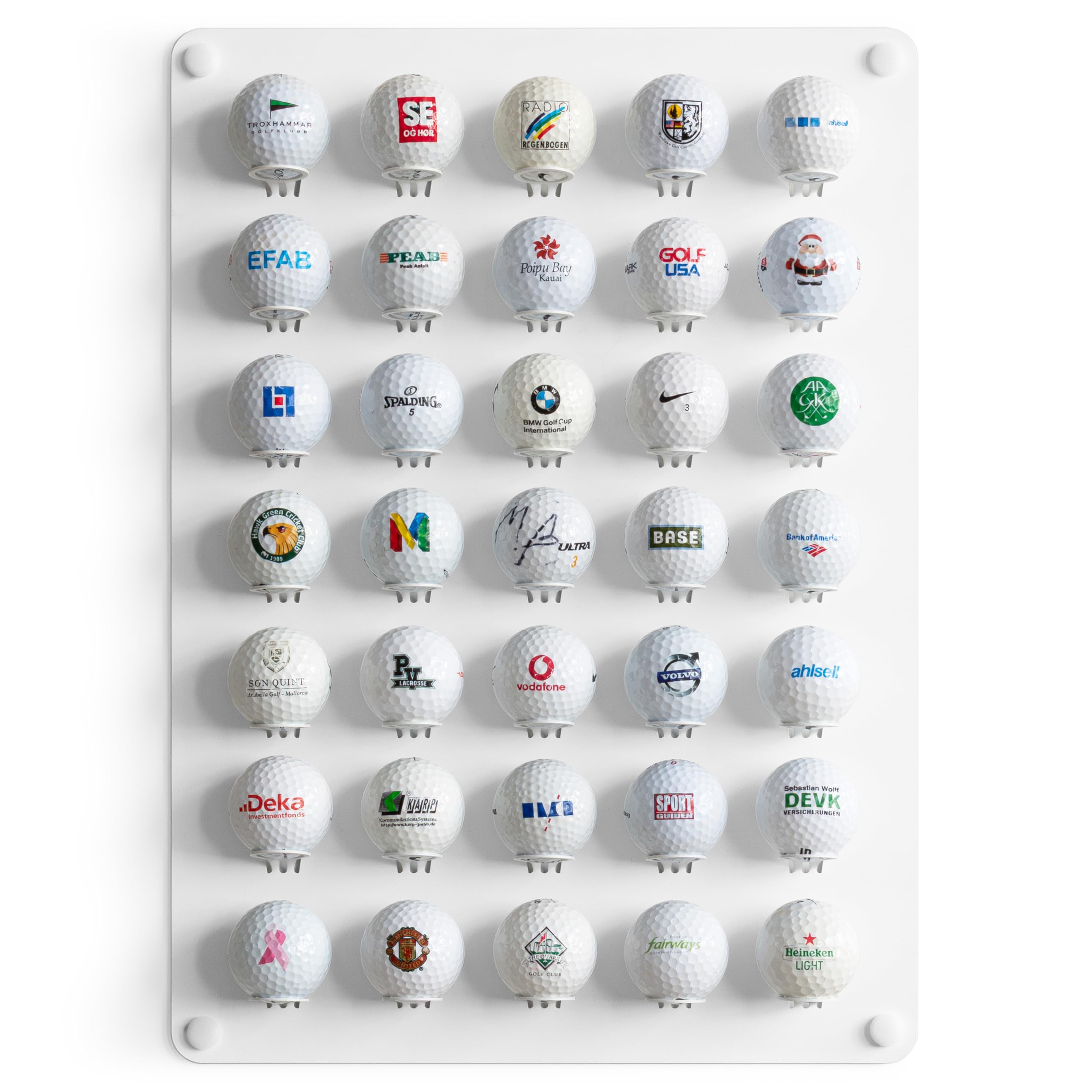 Espositore palline da golf | Supporto, mensola, organizzatore, display, accessori, mobili, vetrina da parete per palline da golf | Regalo per amici.