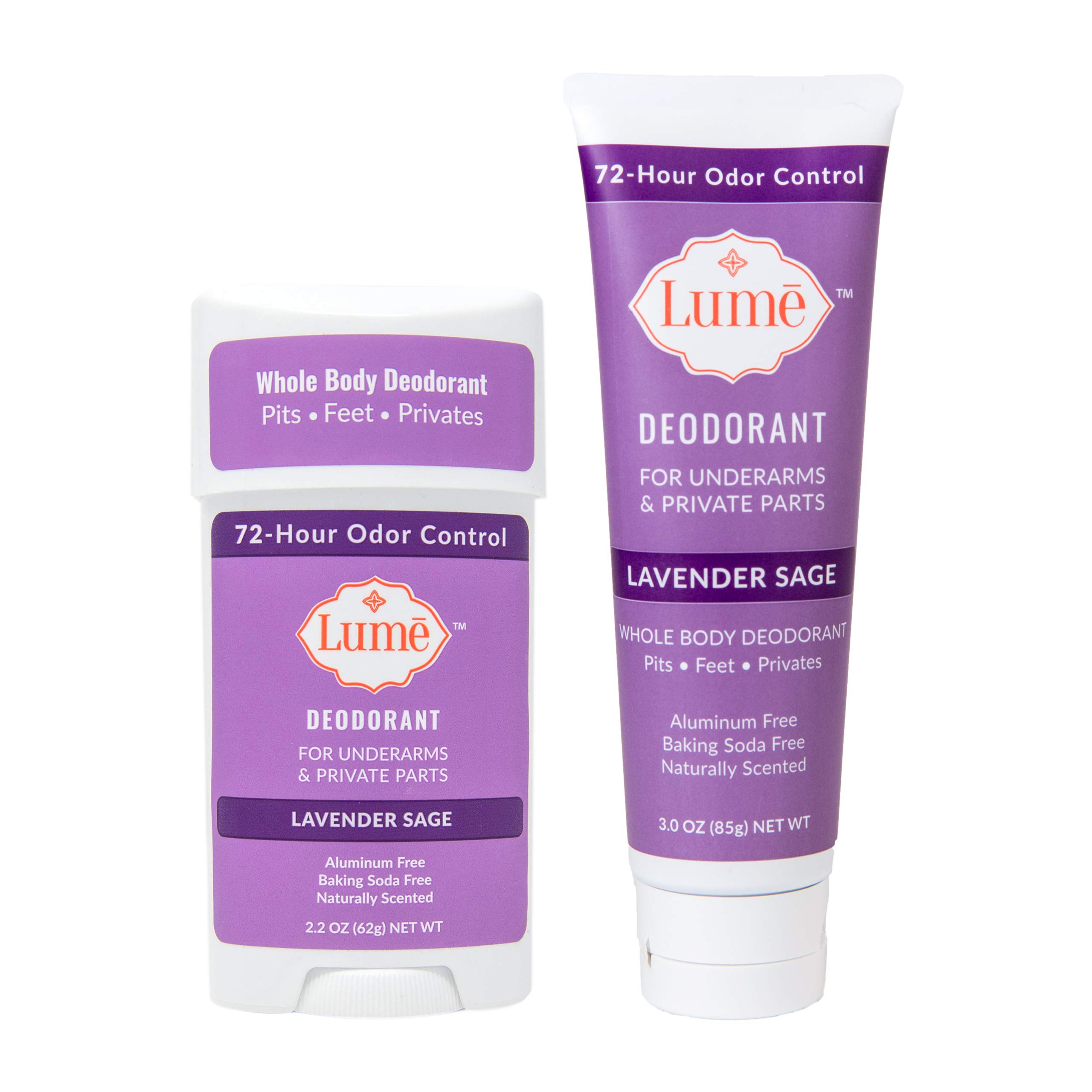 Lume Natural Deodorant Underarms and Private Parts Aluminum Free