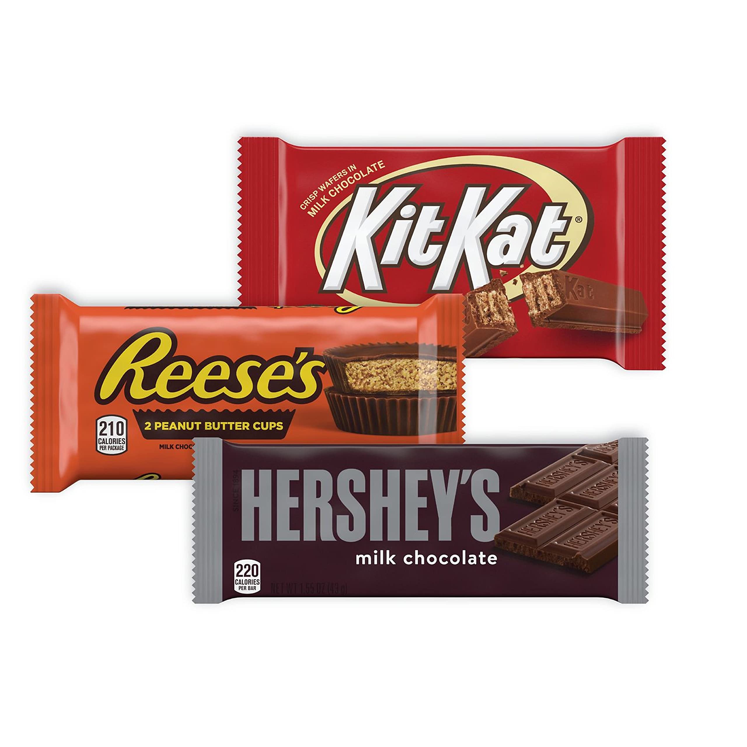 REESE'S, HERSHEY'S and KIT KAT Milk Chocolate Assortment Candy Bars