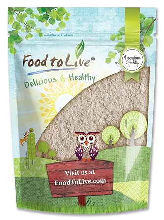 Food to Live Whole Wheat Flour, 12 Ounces - All-Purpose, Stone Ground, Milled Whole Grains, Unbleached, Vegan, Kosher, Bulk, High in Dietary Fiber, Manganese, and Selenium. For Bread, Cooking, Baking