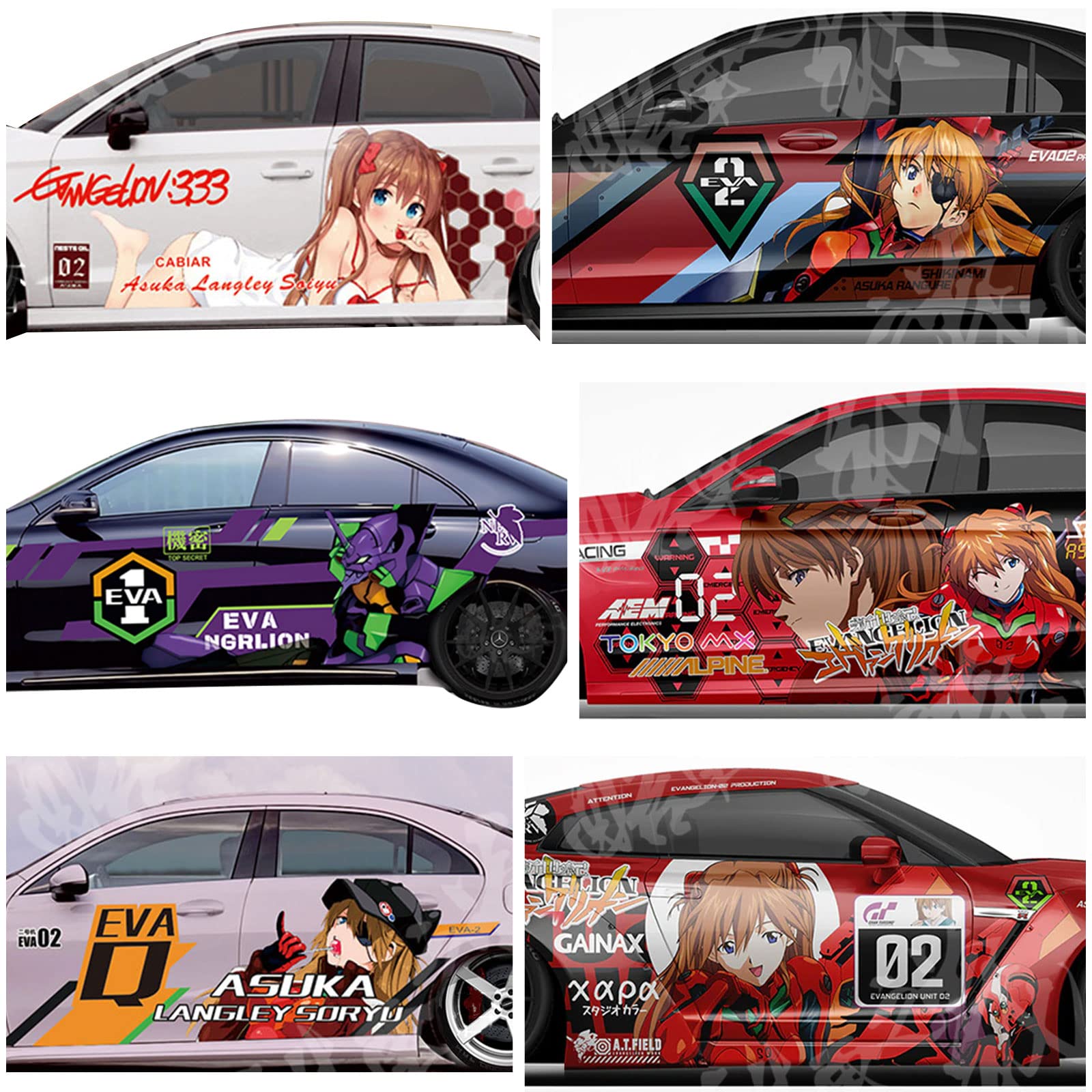 Amazon.co.jp: 新世紀エヴァンゲリオン EVA 自動車 ステッカーシール 
