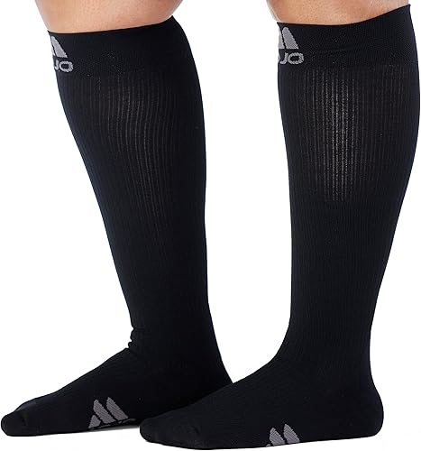 Miniatura 7 de Calcetines de compresión Mojo - Cómodo material Coolmax para recuperación y rendimiento. Calcetines de soporte médico - Soporte mediano, Medias de
