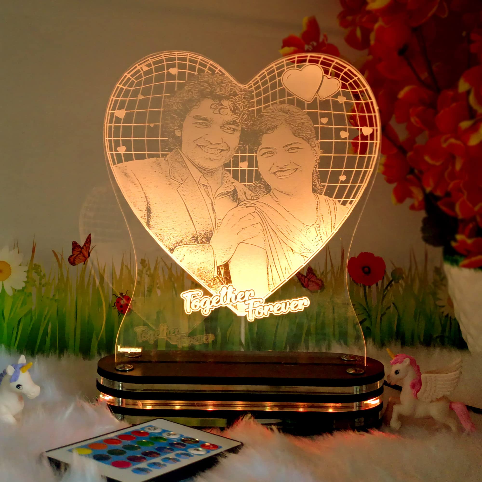 Varna Crafts Plastic LED Lamp (Yellow)Pack of 1