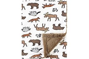 Hudson Baby Adventure Animal Plush Blanket