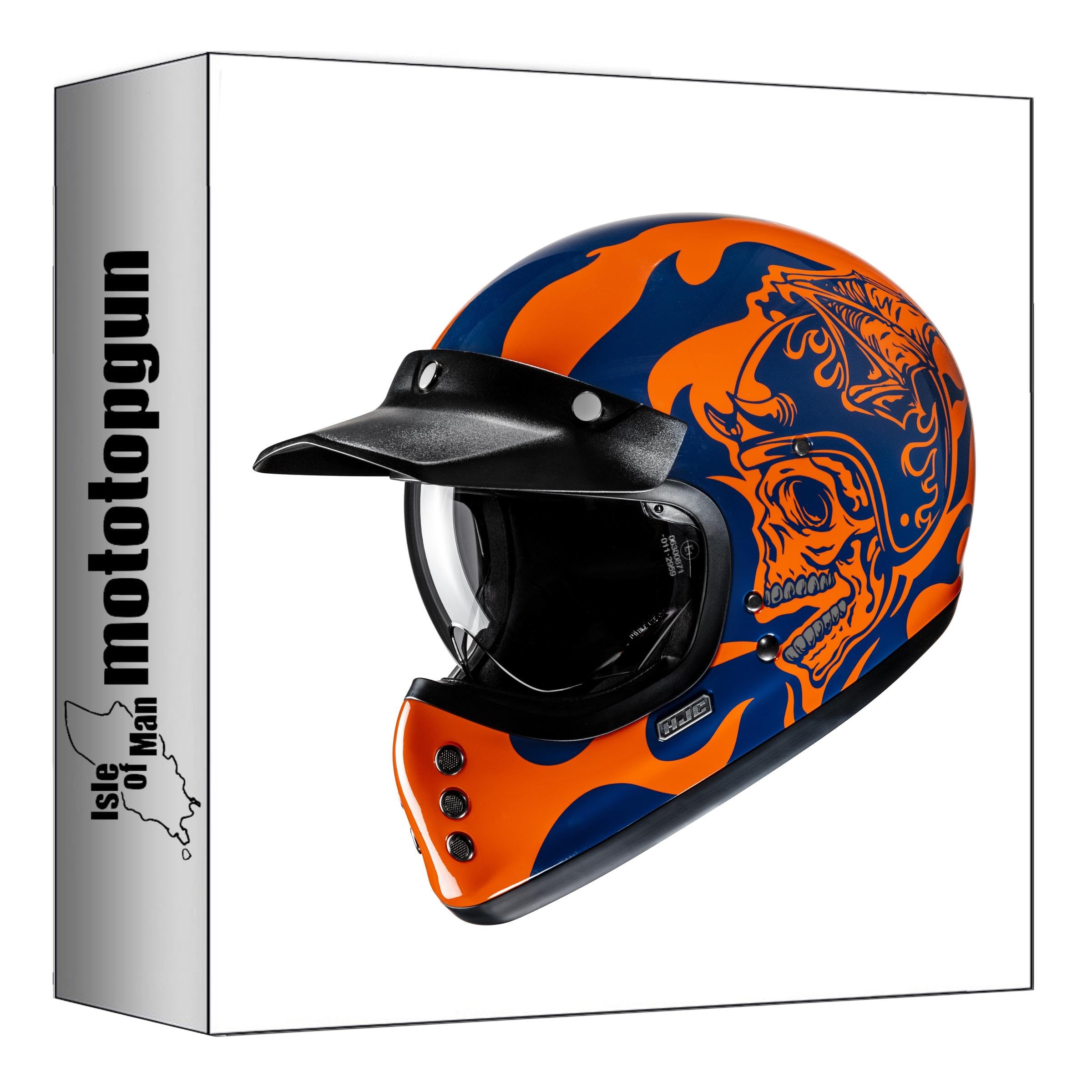 Casque intégral pour moto HJC V60 Flame MC27 idéal pour vos balades urbaines - 6