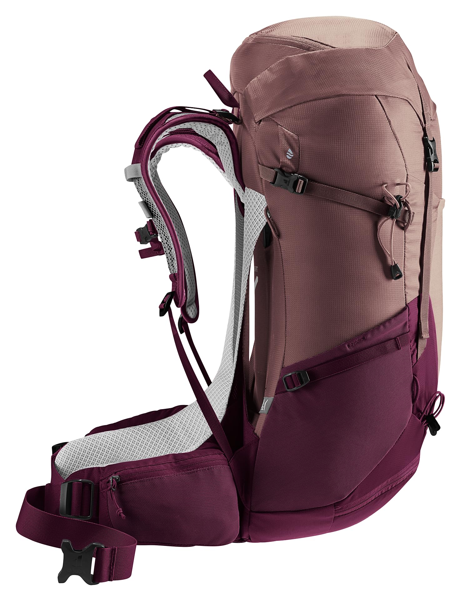 deuter Futura 30 SL damski plecak trekkingowy, Ashrose-cassis, 30 L, Minimalistyczny