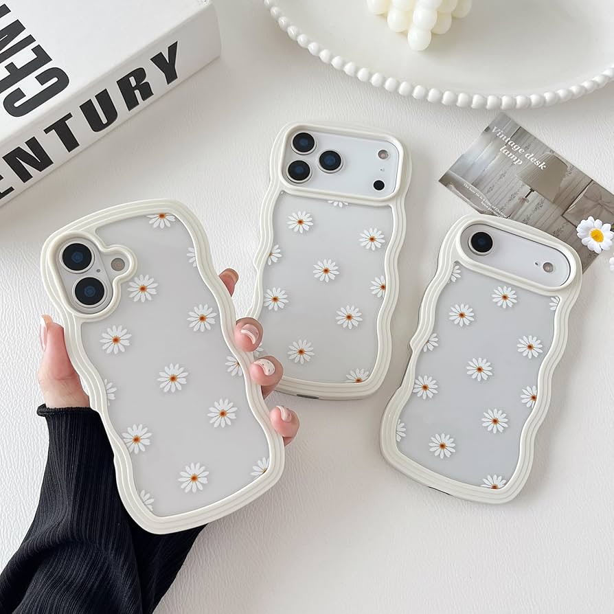 新品  可愛い⭐️iPhone13Pro対応ケース Amazon | ZTOFERA iPhone 13 Pro ケース用、クリアデイジー TPU 電話