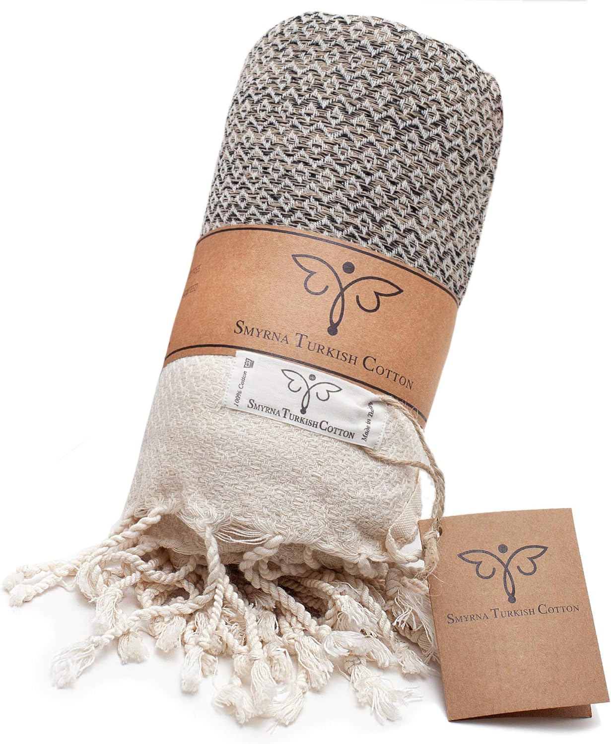 Smyrna Original Turkish Table Runner Vintage Series | 100% Cotton, 15 x 72 Inches | Vintage Farmhouse Table Runners for Home Dining Table Decor and Bohemian Wedding Decoration (Beige, 15" x 72") : Home & Kitchen