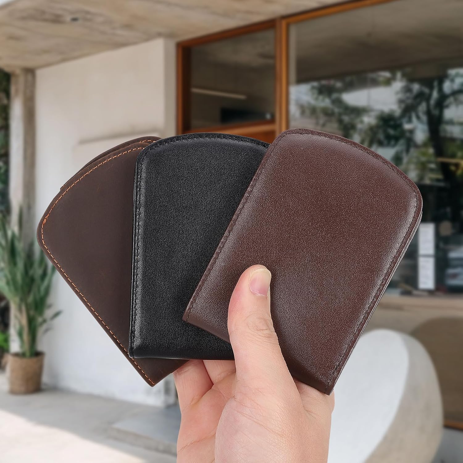 Polare Slim Curve Front Pocket RFID Blocking Italian Real Leather Bifold Wallet for Men - Image 7