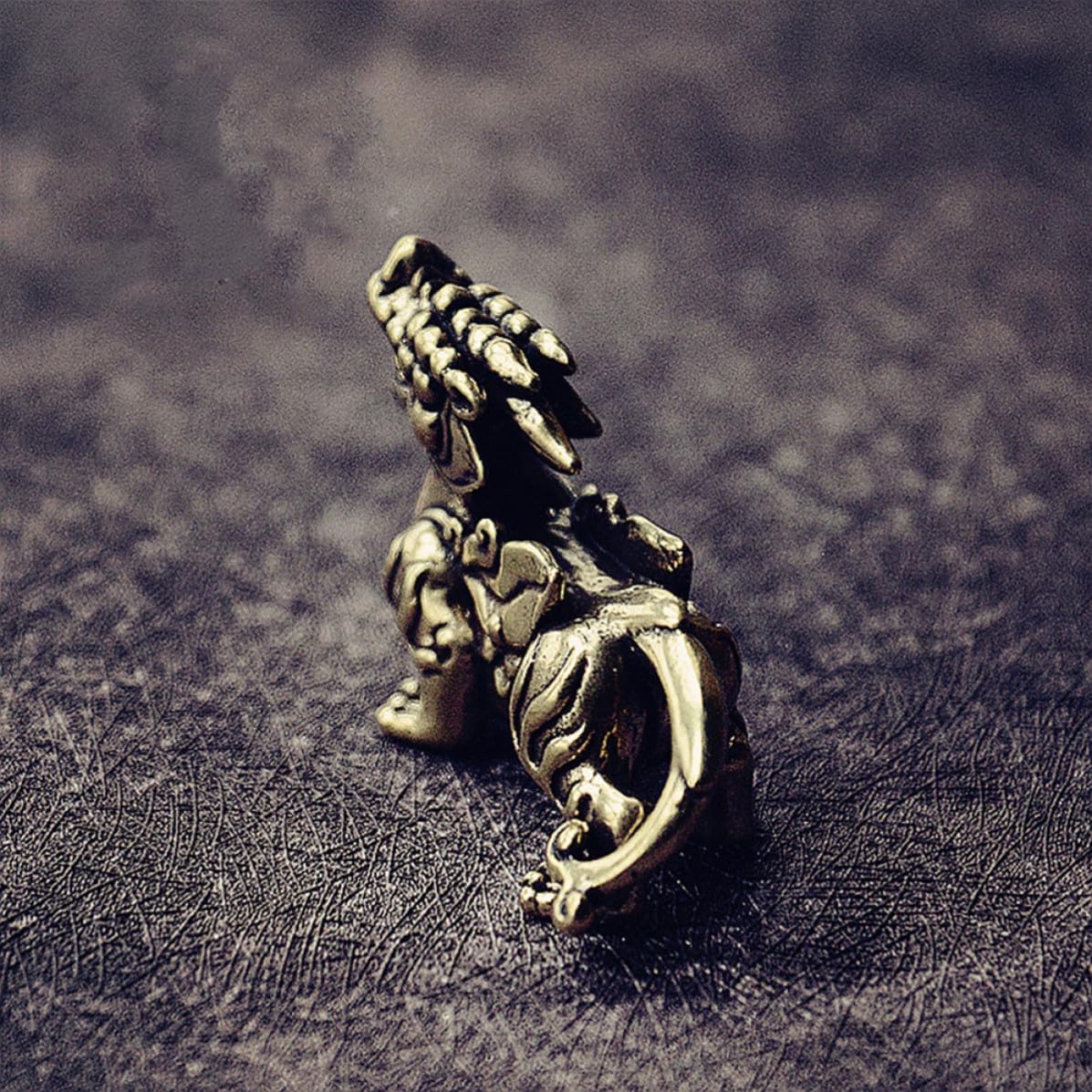Brass Chinese Ancient Beast God Figurine Ornament for Office Hotel image 5