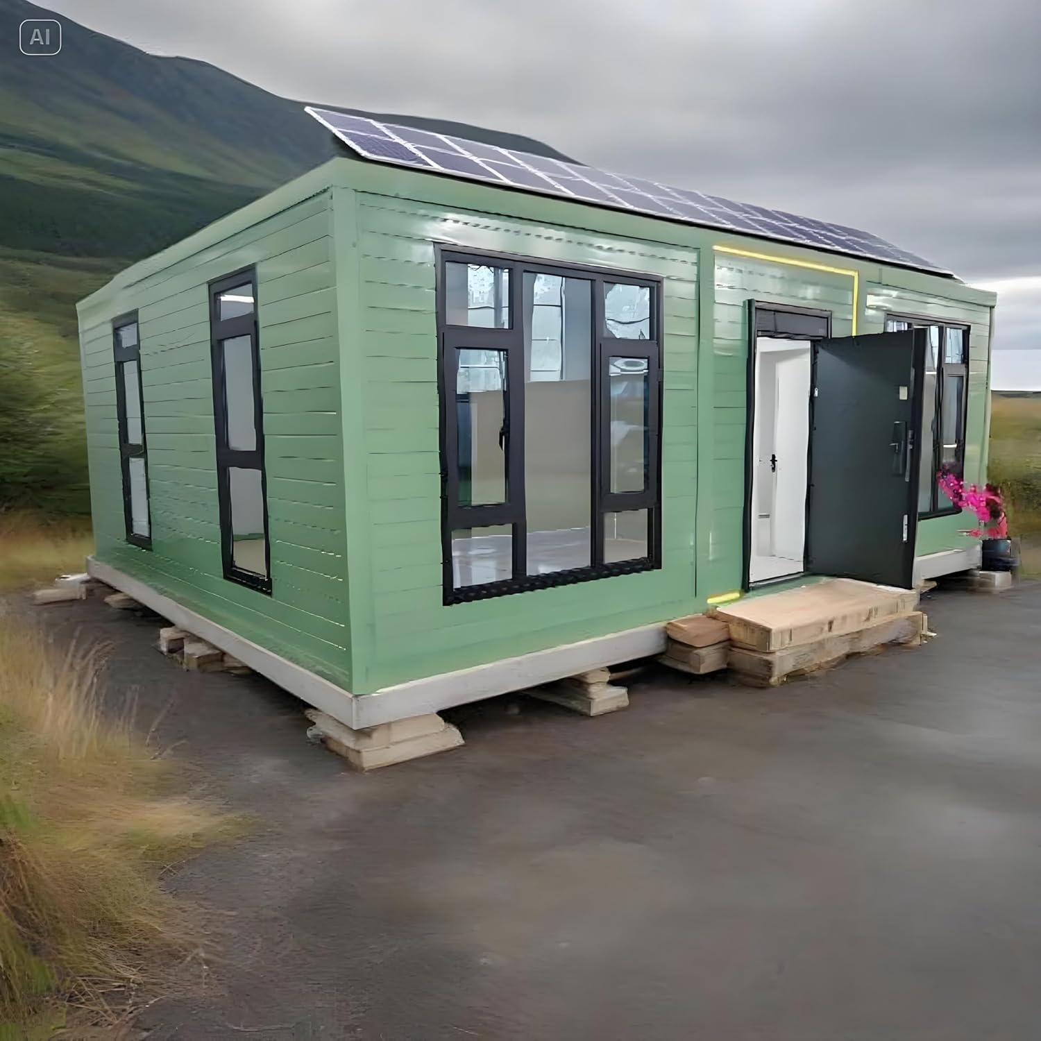 Tiny Home Kit – Self-Sufficient Prefab House with Solar-Ready Design ...