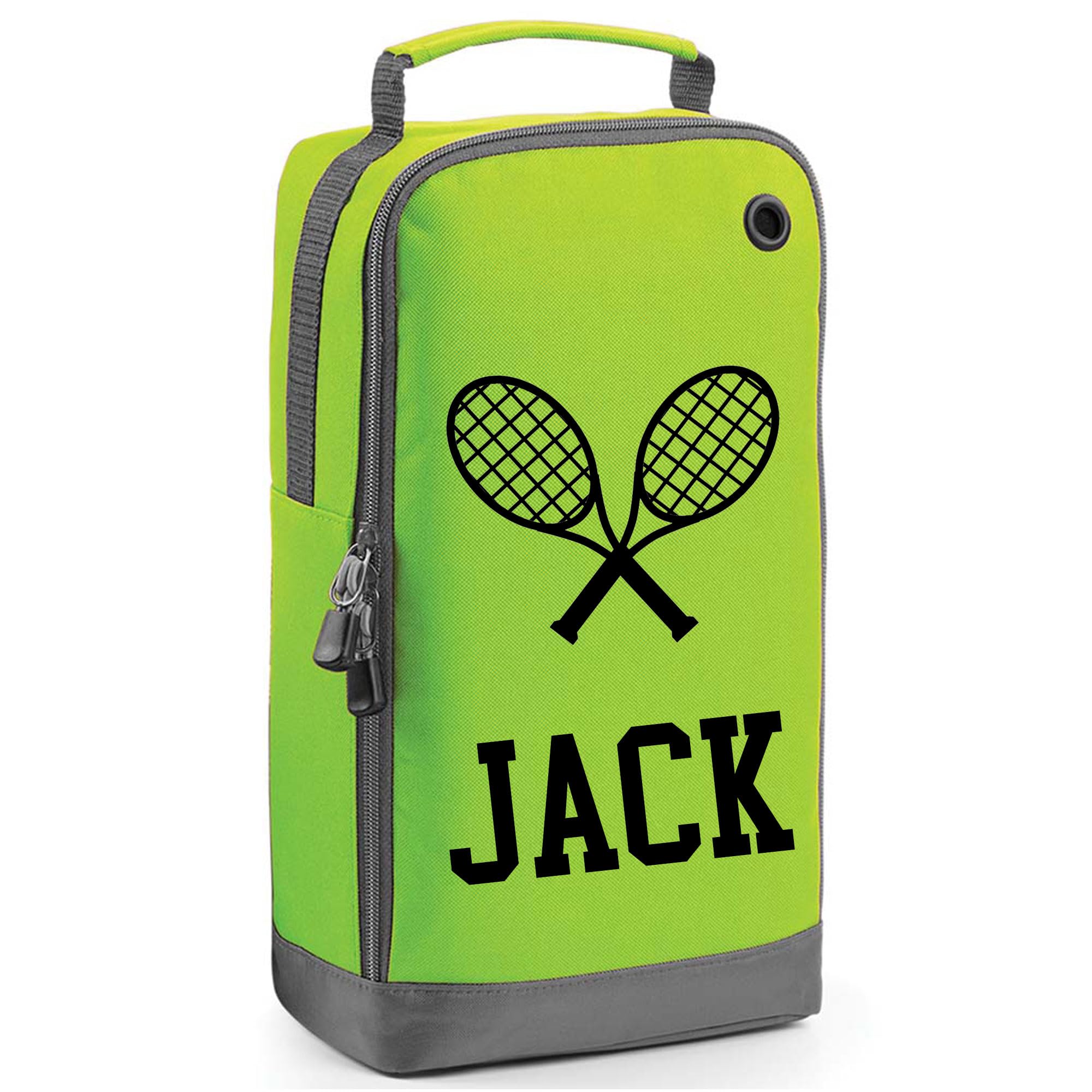 Personalised Tennis Trainer Bag Shoe Bag Tennis Player Gift Shoe Sports Bag Personalised With Name Tennis Design Sports Personalised Tennis Trainer Bag Personalised Tennis Trainer Bag Sports Gift Lime