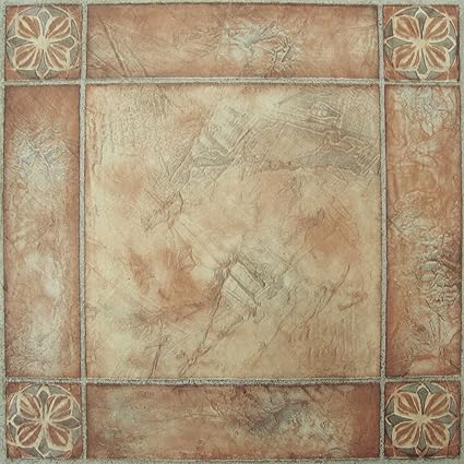 Achim Home Furnishings FTVMA44620 Nexus 12X12-Inch Vinyl Tile, Spanish Rose, 20-Pack