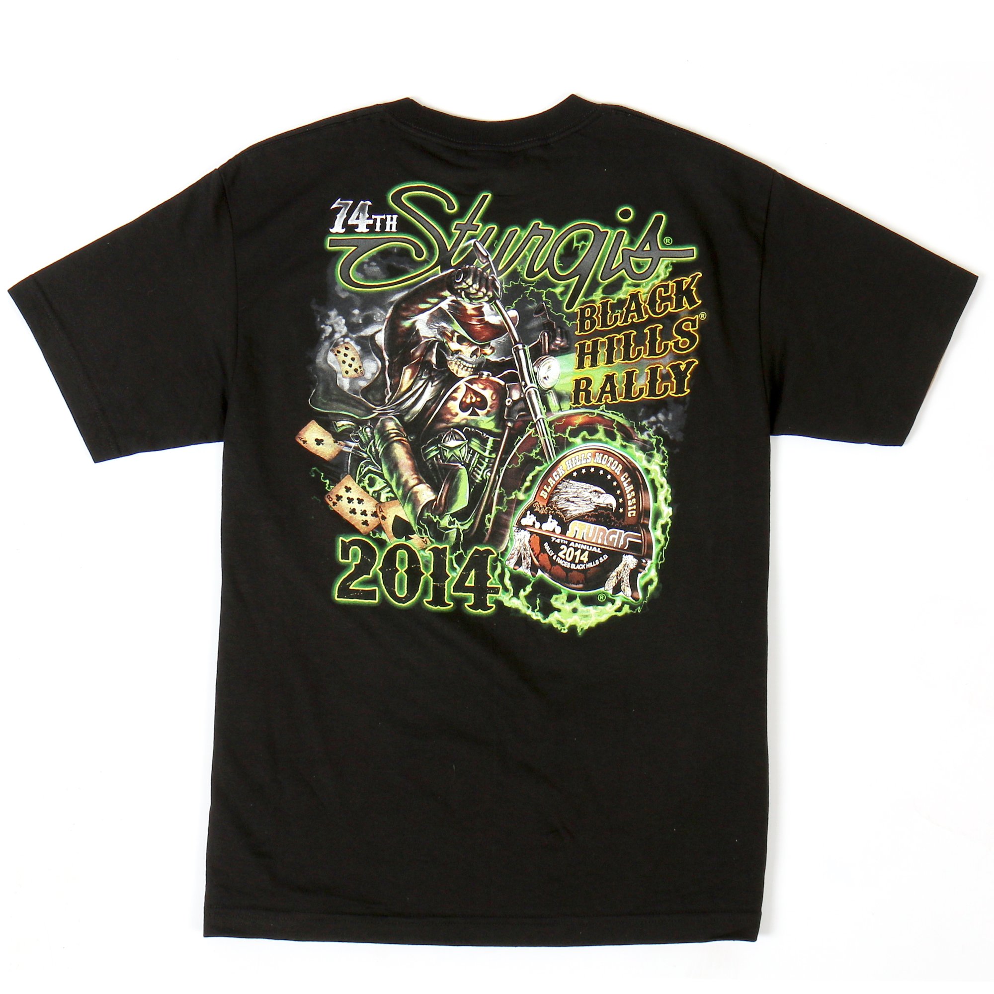 Hot Leathers Sturgis Motorcycle Rally T-Shirt with 'Wild Billi' Design (Black, XX-Large)