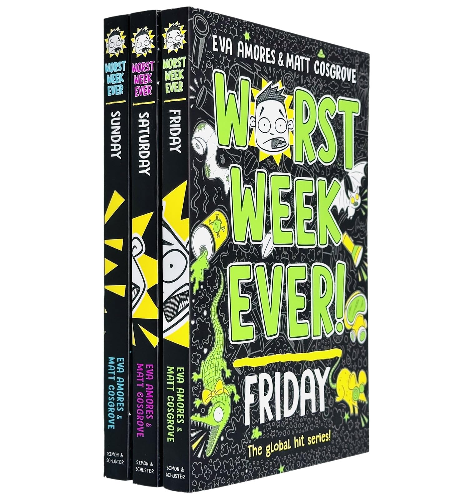 Worst Week Ever! Series 3 Books Collection Set By Eva Amores & Matt Cosgrove (Sunday, Saturday & Friday)