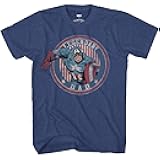 Captain America Shield Legendary Dad Father Adult T-Shirt