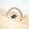 practicaloutdoor Folding Fixed Leg Camping, Picnic and Garden Table 70x150 cm - Raw Natural Color