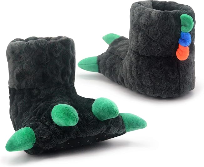 Dream Bridge Bottines Pattes d'Ours Fourrées avec Semelle Caoutchouc Souple