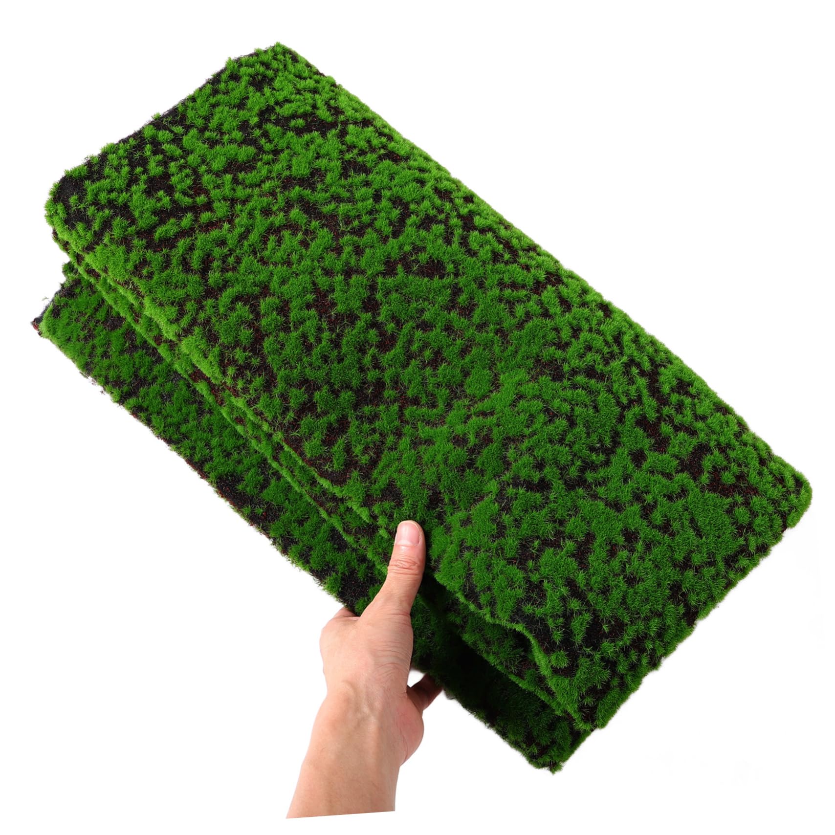 Garneck Muschio Artificiale Simulato Verde in Cotone Perlato e Cotone Seta, Facile da Installare, per Decorazioni Patio, Cucina e Camere da Letto