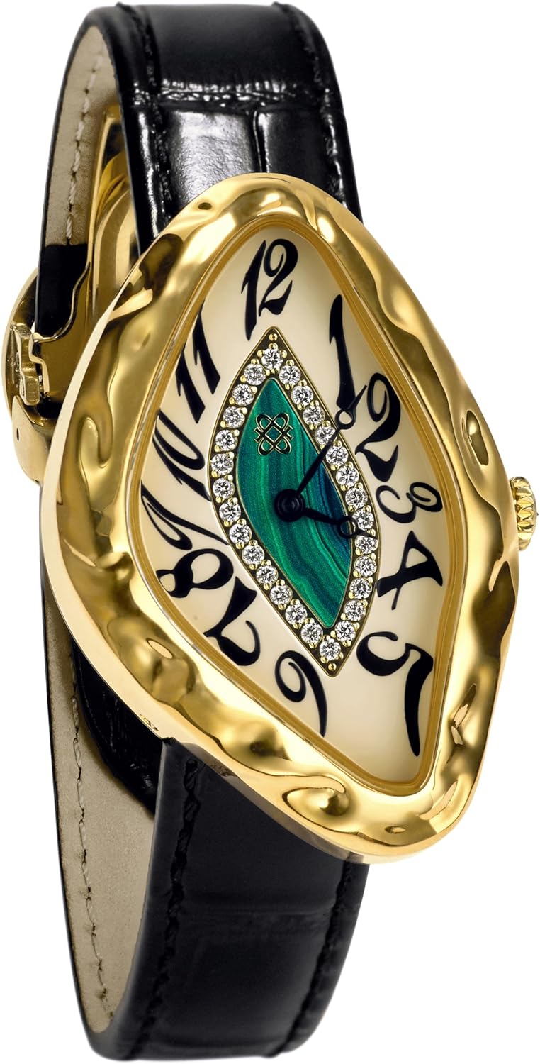 PASCAL Paradoxe Diamond Watch for Men, Fluid-Inspired Case Design, Lab-Grown Diamonds, Swiss Quartz Movement, Sapphire Crystal, 3 ATM Water Resistant, Luxury Watch Gift for Him