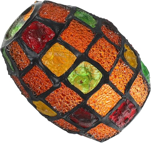 DOITOOL Pantalla de pared de vitral, pantalla de mosaico, pantalla de luz de pie, pantallas de lámpara de pie de vidrio, pantalla colgante vintage disponible en Yaxa Peru