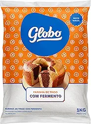 Farinha De Trigo Com Fermento Globo 1 Kg
