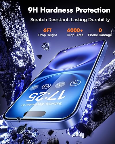 Miniatura 194 de UNBREAKcable Paquete de 3 protectores de pantalla para iPhone 12 / iPhone 12 Pro, vidrio templado doble inastillable [fácil instalación] [dureza 9H]