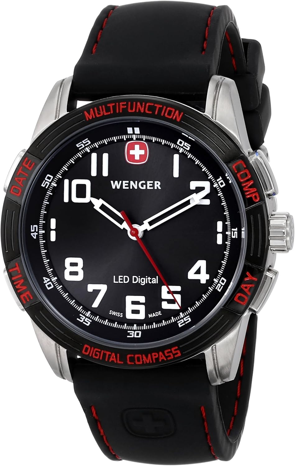 Wenger Men's Analogue Watch 70430 With LED Nomad Multifunction Digital