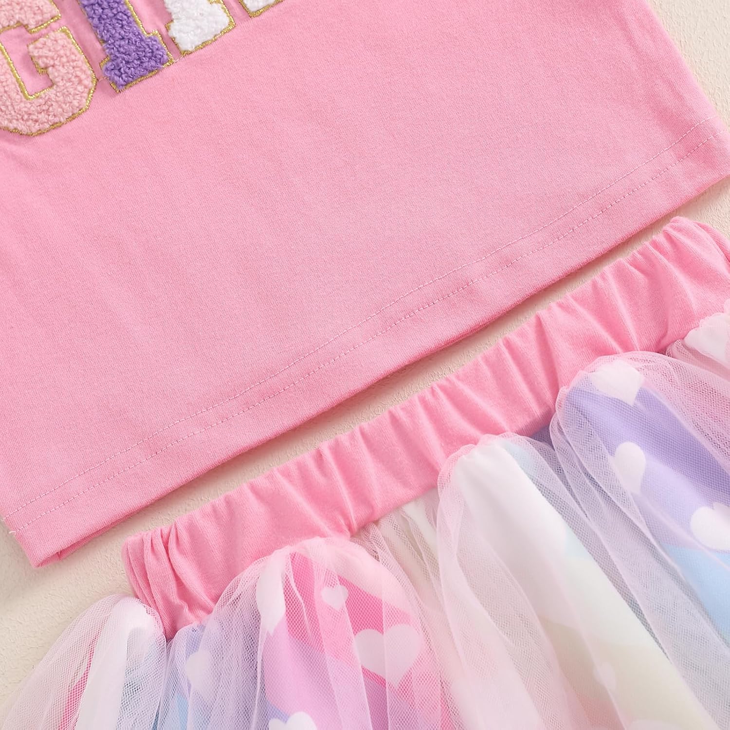 Toddler Birthday Dress Outfit Birthday Girl Embroidery Ruffle Shirt Princess Mesh Tutu Skirt Party Gifts for Girls - Image 7