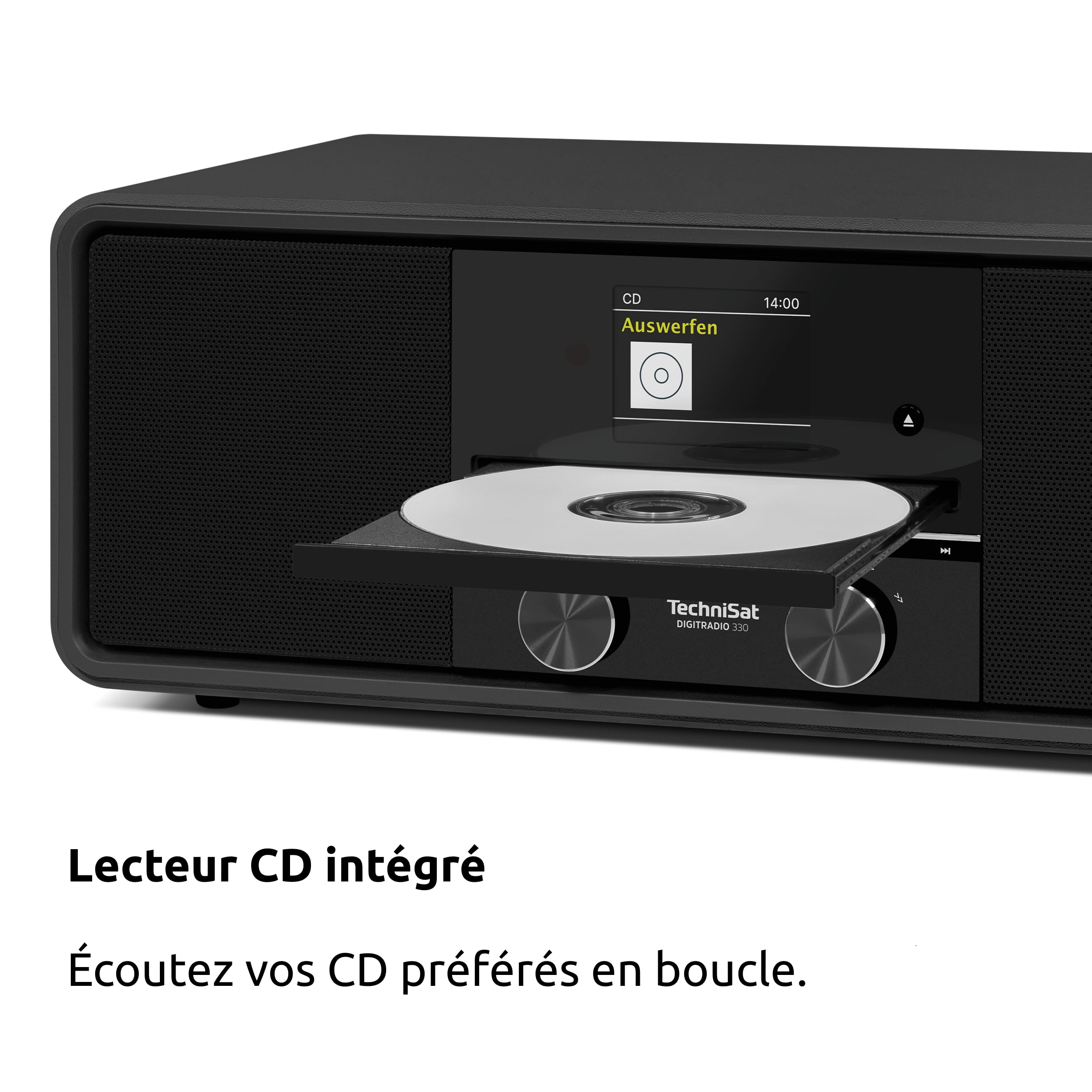 TechniSat DIGITRADIO 330 - Radio stéréo Dab+ FM avec Lecteur CD