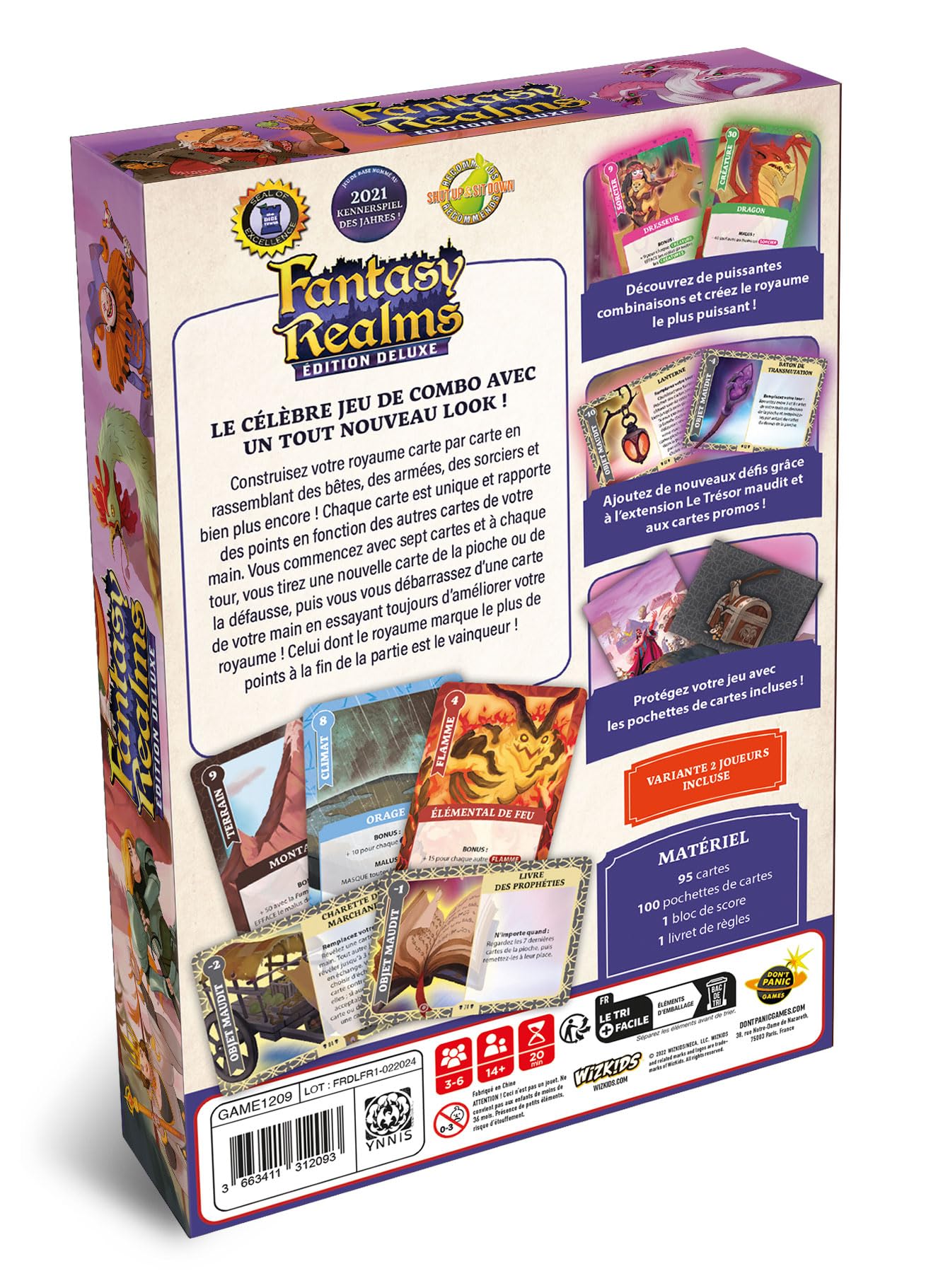 Don't Panic Games | Fantasy Realms édition Deluxe | Jeu de société | À partir de 14 Ans | 3-6 Joueurs | 20 Minutes