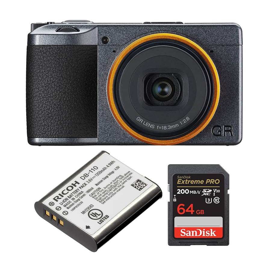 RICOH GR DIGITAL IIIセット Ricoh GR IIIx High-Resolution Digital Camera with Hybrid AF