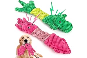 2 Pack Squeaky Dog Toys for Small Medium Large Dogs, Interactive Plush...