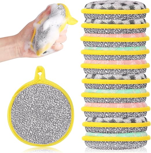 10PCS Multipurpose Wire Dishwashing Rags, 2024 Newest Double Sided Wire