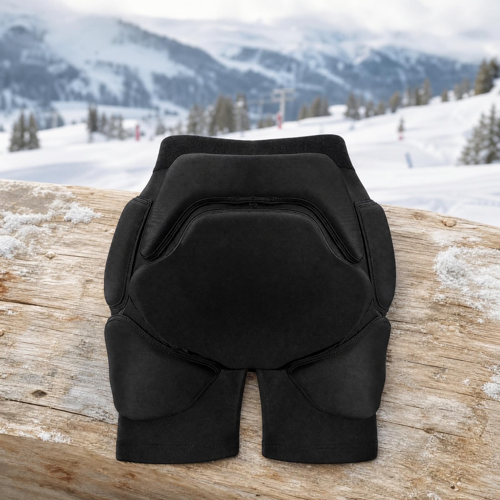 Harilla Hose mit hocichtSchaumpolsterung Gepolstert Ski-Protektorenshorts Stoßdämpfend 3D Hüftprotektor-Shorts für Eislaufen, Rollschuhlaufen