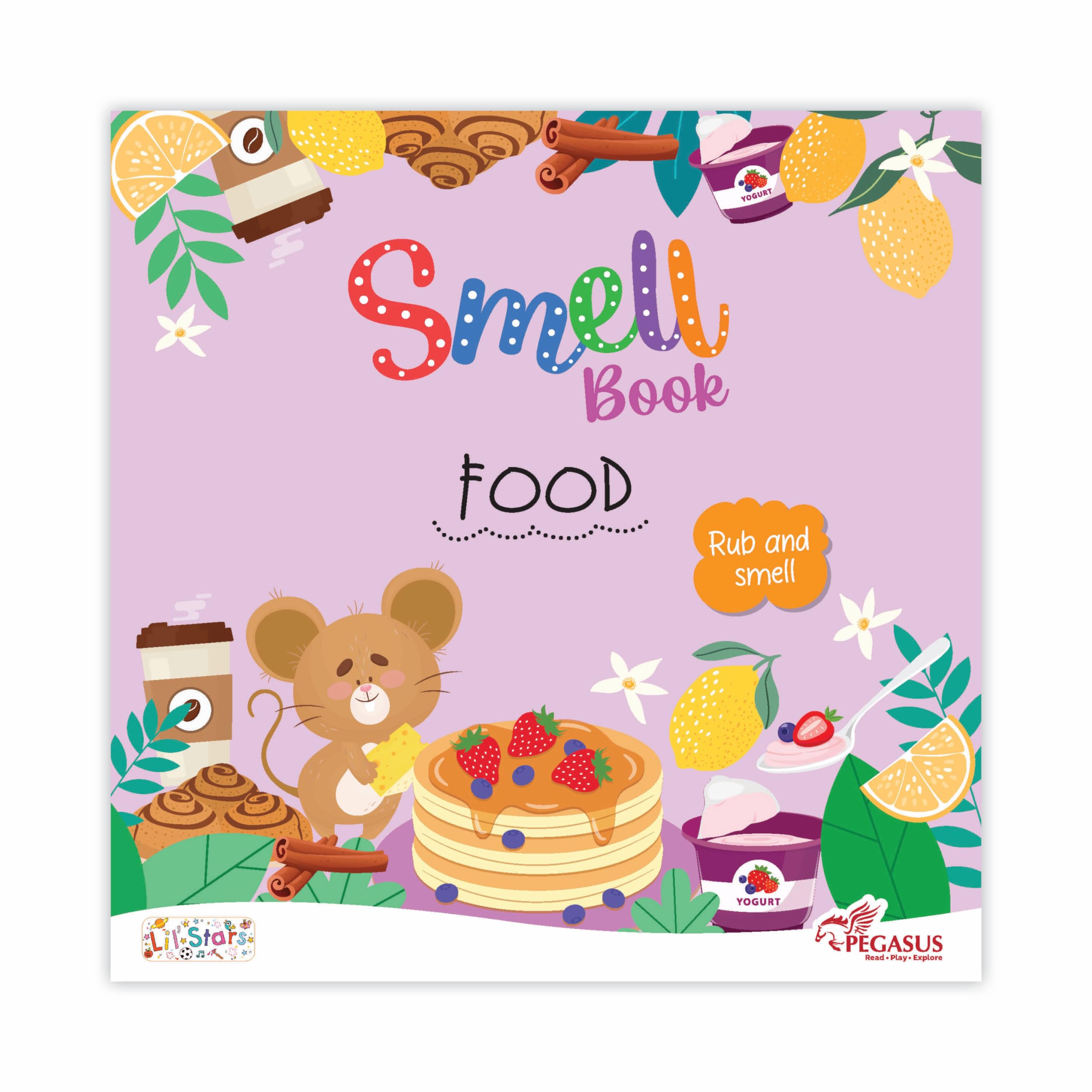 Rub and Smell Board Book – Food | For 2+ Yrs
