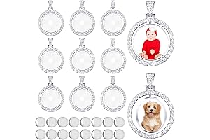 27 Pieces Tray Charms: Exquisite Rhinestone Bezel and Blank Pendant Trays for DIY Jewelry Creation