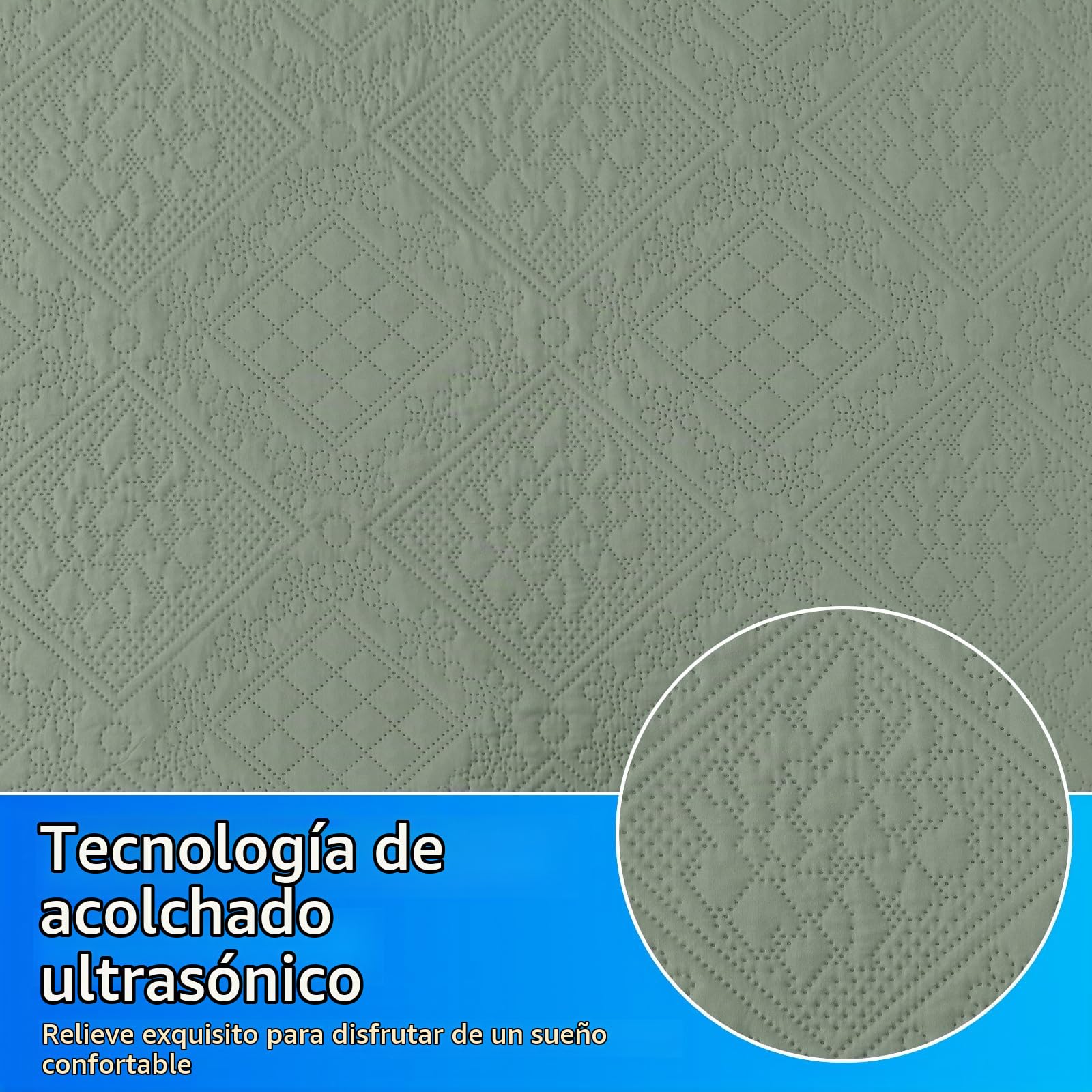 Verano Colcha para Cama, 180x260cm, Suaves Colcha Cama, Cubrecama Multiusos, Moderna Cubrecama, Cubrecolcha De Microfibra, Suave Y Ligera, para Todas Las Estaciones, Verde Claro