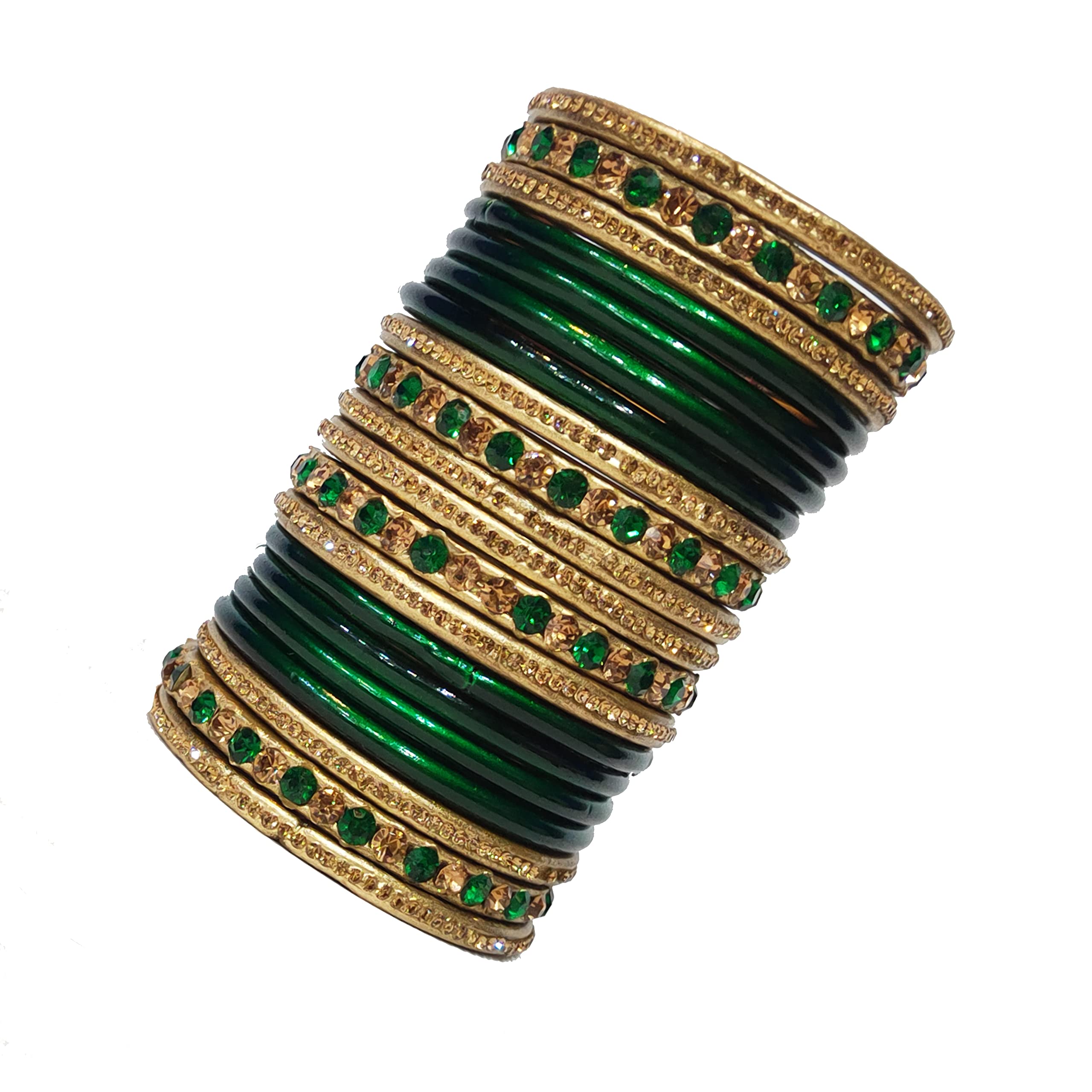 Lahthi Wala Lac Bangles Traditional set - Jaipuri Lakh Bangle Chuda Handmade Rajasthani Lac Bangles Chudi for Women, Ethnic Wedding Set For Girls & Ladies, Gift For Wife 20 Pcs, Green 2.4 (B0B46PPW56) Amazon Price History, Amazon Price Tracker